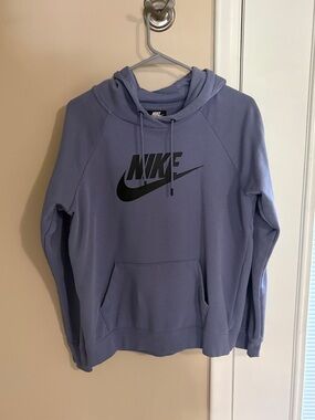 Nike Lavender Crewneck Hoodie with Black Logo